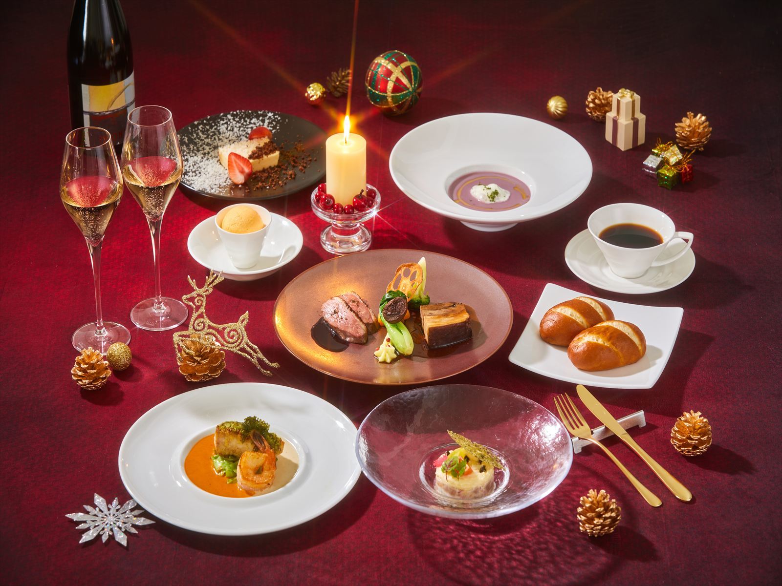 【期間限定】クリスマス限定ディナーコース☆ラグジュアリーホテルで過ごす特別な日(夕朝食付)【インフィニティスイート【禁煙/96平米 ...