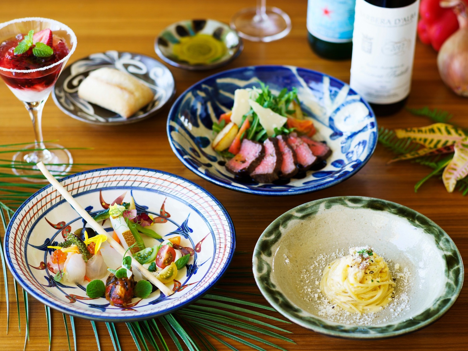 【夕朝食付】シェフ達の沖縄愛とちむぐくるが詰まったイタリアンディナー