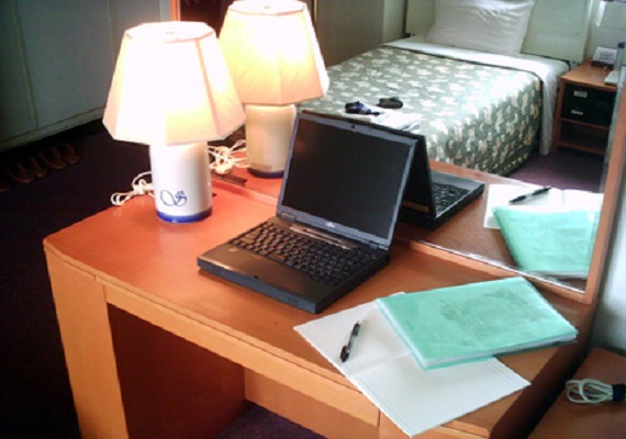 Writing desk which is enough for business