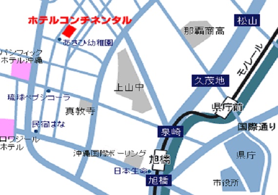 Hotel neighboring maps