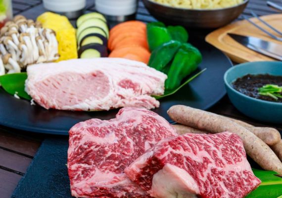 【早割30・1泊2食付きBBQコース】30日前のご予約で15％OFF／石垣牛とあぐーのグランピングBBQプラン