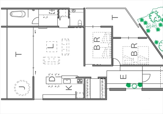 Sea Shisa. Room plan