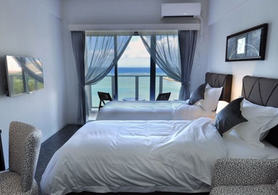 [High Floors] Deluxe Twin Room - Ocean View