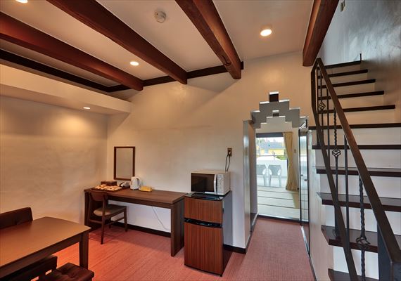 It is calm bedroom of Western-style room part.