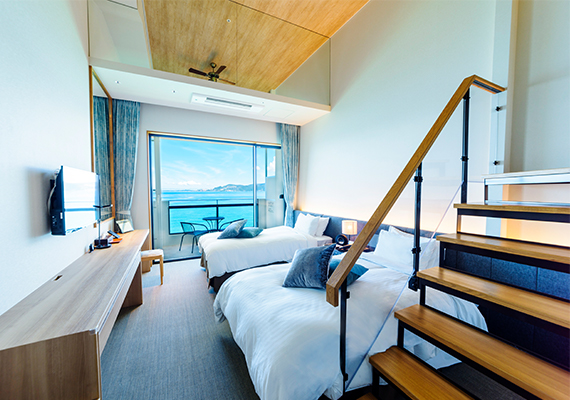Executive Twin Room with Loft ◆ Ocean Front ◆【Non-smoking】