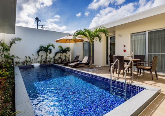 [Garden&Palm villa、室內禁煙]從屬於私人的遊泳池的傳單1棟包租