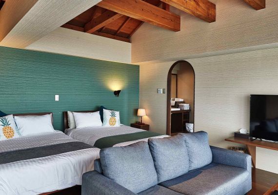 Twin Room with detached room (no pets allowed) [Capacity of 4 guests] 