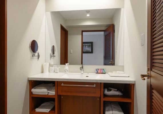 スーペリアルーム（レッド）　洗面台