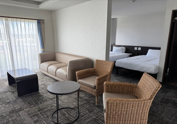 【客室】デラックスツインルーム50㎡