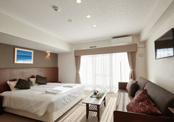 【コンドミニアムタイプ】ダブルルーム（バリアフリー対応）★35㎡のゆとりある空間