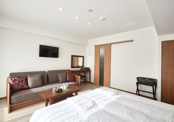 【コンドミニアムタイプ】ダブルルーム（バリアフリー対応）★コンドミニアムタイプで暮らすようなご滞在