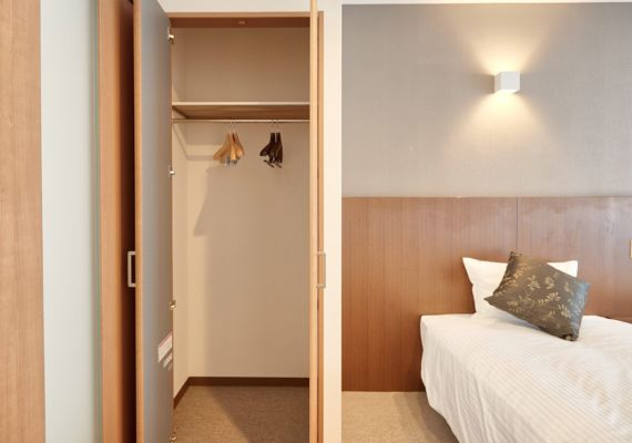 【コンドミニアムタイプ】ツインルーム★冷蔵庫や電子レンジ、電気ケトル、キッチン、調理器具、食器類完備