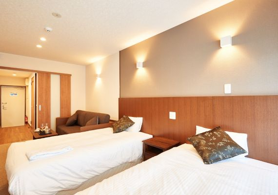 【コンドミニアムタイプ】ツインルーム(3名対応)★ソファーベッドを配した3名様対応のお部屋 【コンドミニアムタイプ】ツインルーム(3名対応)★ソファーベッドを配した3名様対応のお部屋
