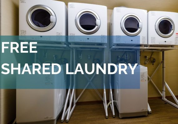 【無料ランドリー】荷物を最小限に抑えたスマートな旅。24時間利用可能な無料ランドリー完備です。