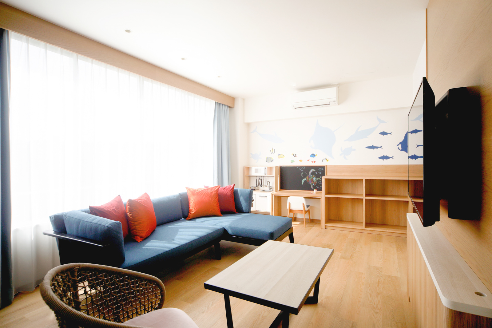 【本館】ファミリールームＡタイプ＜パークビュー＞（58平米/ツイン＋2段ベッド）