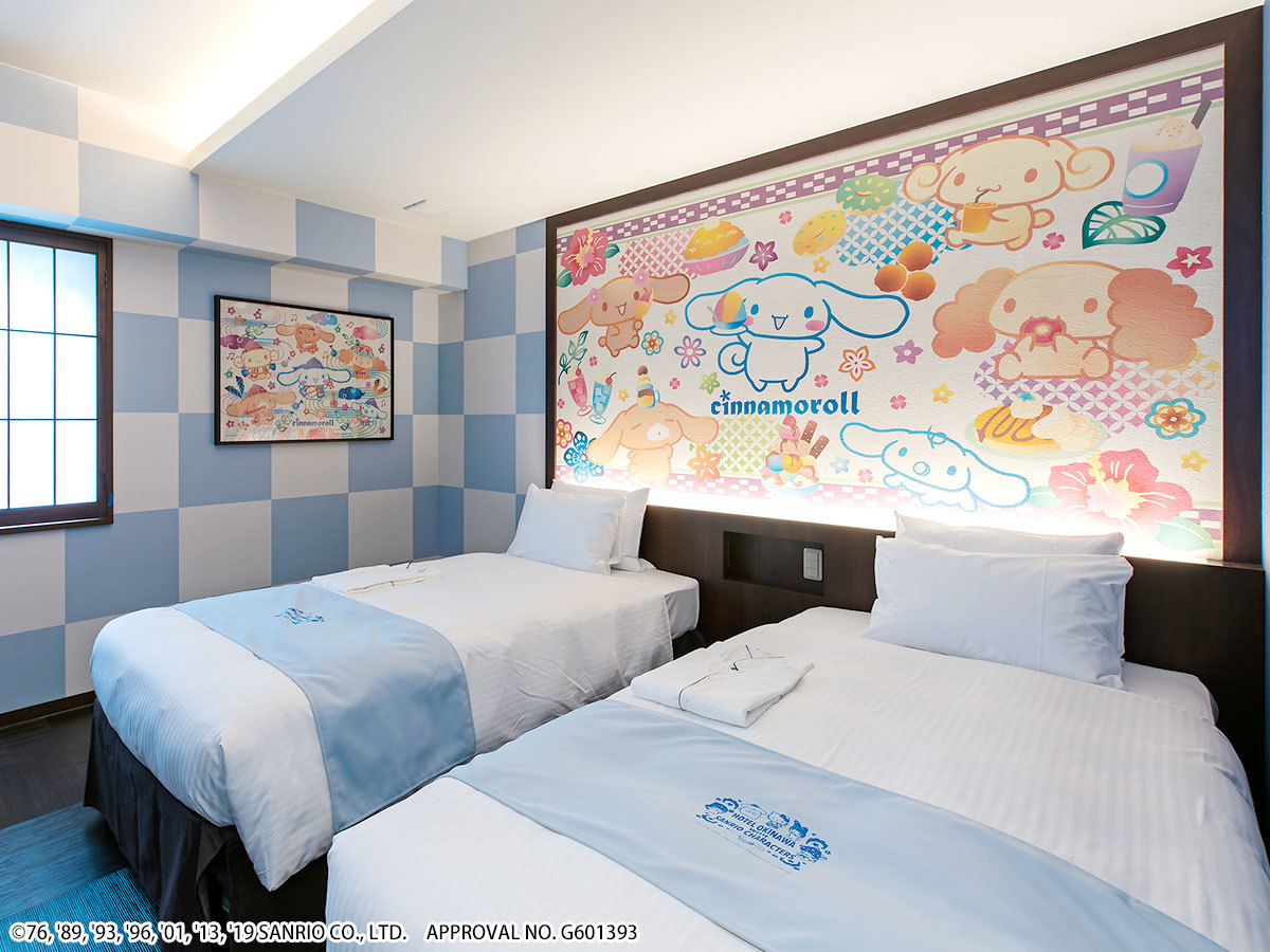 Cinnamoroll 角色主題雙床房
設計：琉球風。