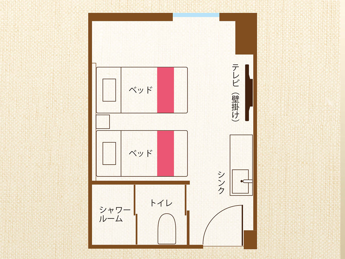 ■ 隨機角色主題房【角色雙床房】寬敞空間 18㎡