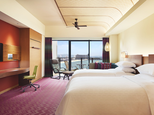新馆南塔「Marina 码头双床房（50平米）」　可以俯视Marina 码头的奢侈地点。