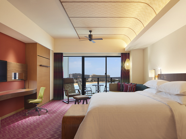 新館南塔「Marina 碼頭國王尺寸大床房（50平方公尺）」　可以俯視Marina 碼頭的奢侈地點。