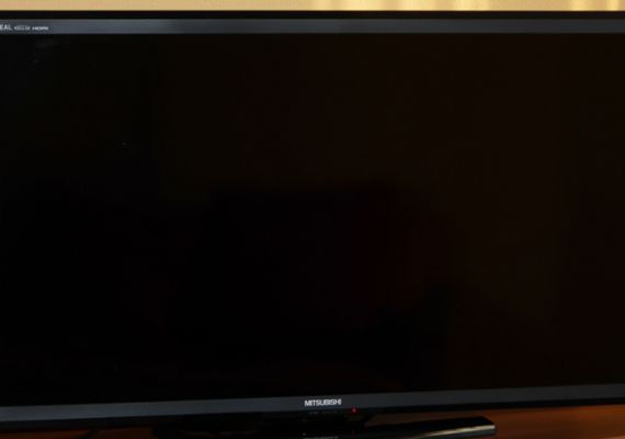 Large LCD television (40 inches) installed