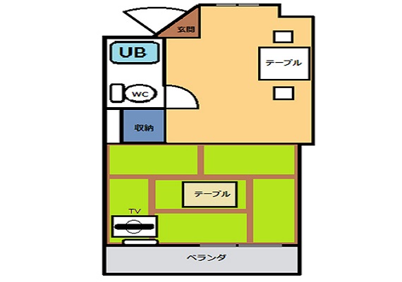 Japanese-Style Room (20 ㎡) without kitchen