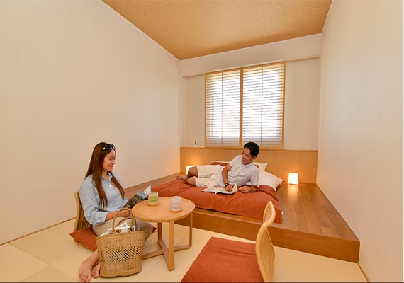 Japanese-style double room ( example when used by couples)