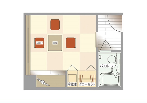 Japanese room, indoor layout①
