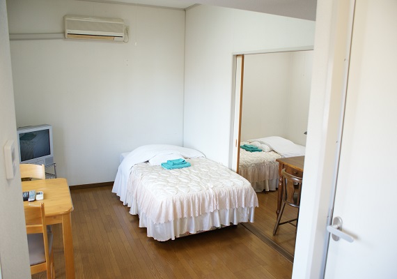 Bed position are far in all Western-style rooms.