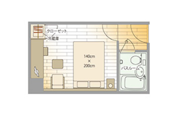Double room room layout