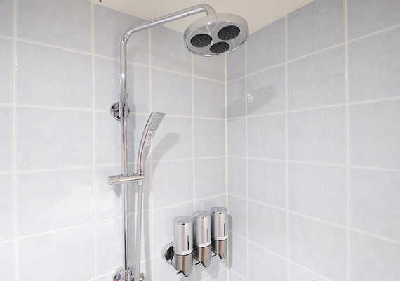 【Twin room】High pressure type shower. 