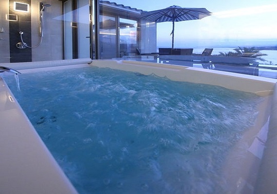 Relax in jacuzzi bath