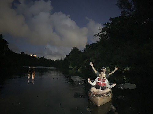 [Chubu Okinawa] [Family discount: 1 child free & half price! ] Make family memories with night kayaking ♪ [Free guide shooting data & free smartphone case rental! ]