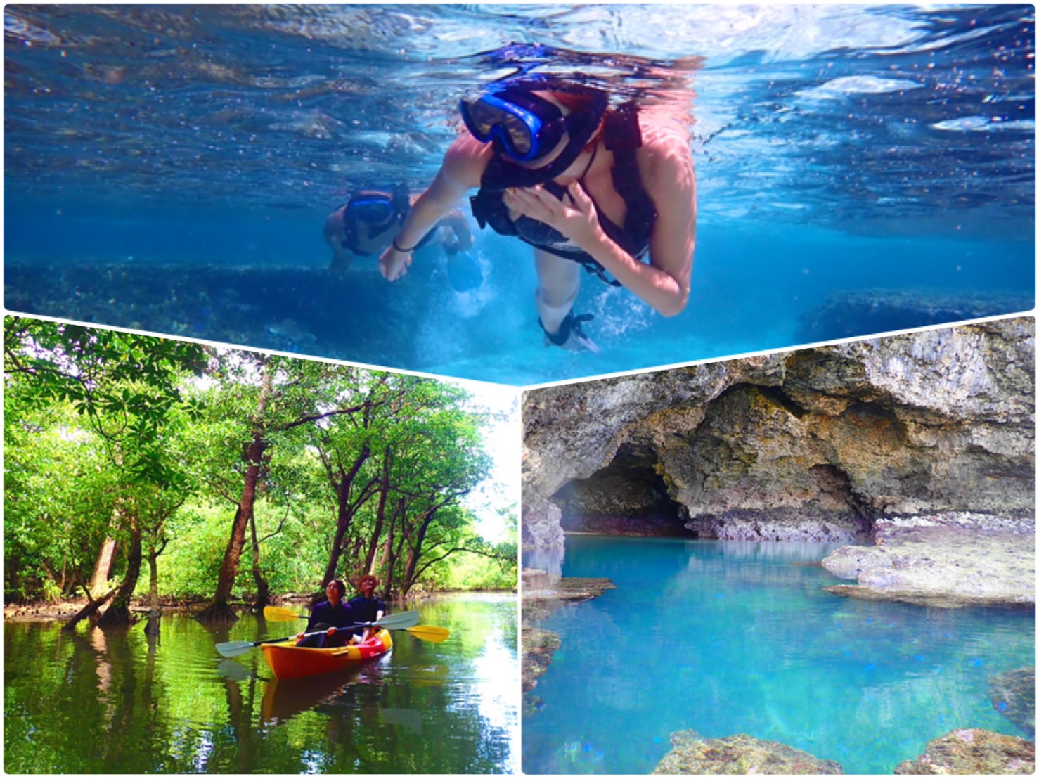 Choose between SUP or Canoe for the Mangrove tour & Blue Cave Snorkeling Plan