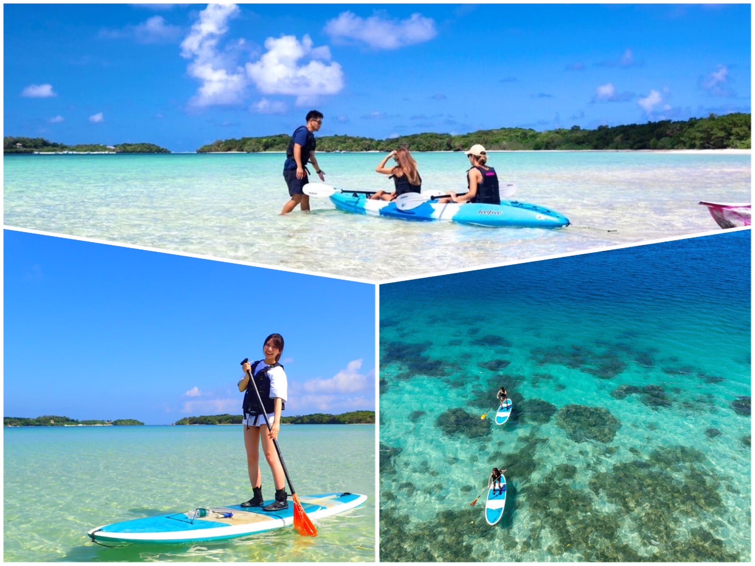 【Ishigaki Island】【Half-day】SUP or Canoe Tour in Kabira Bay! 【Free Photo Data】