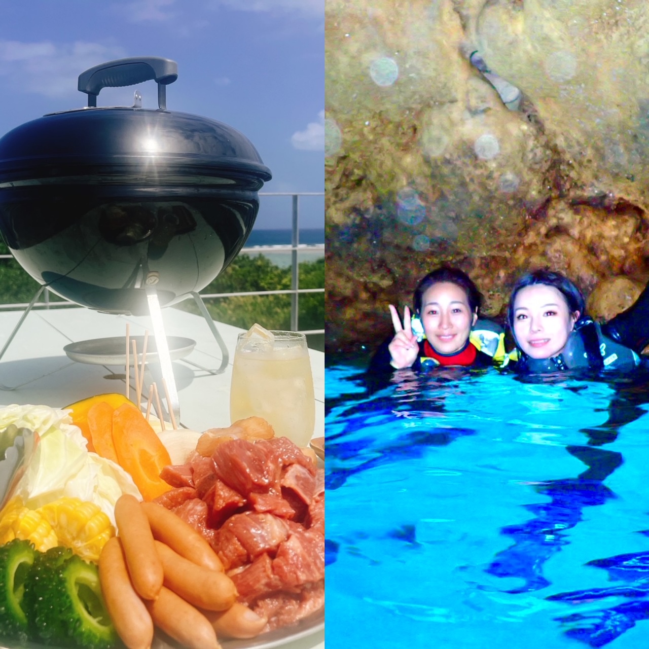 Exciting snorkel tour in the Blue Cave & BBQ at the Ocean Terrace