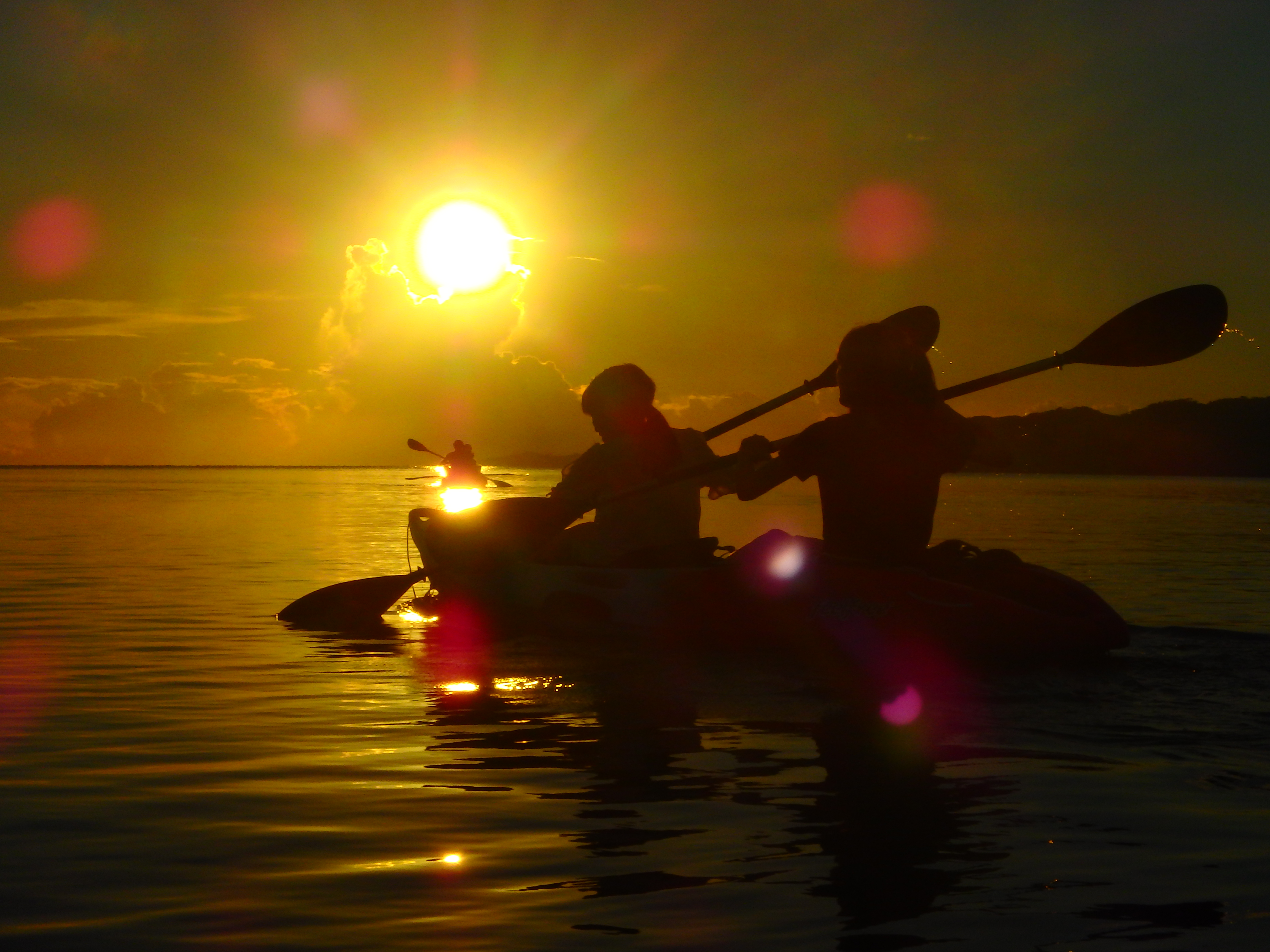 カヤックの釣り体験（夕日と星空）（送迎なし）　【支援対象】