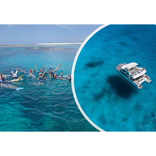 【7月～9月限定・那覇市内送迎付き】★豪華カタマラン船で行く慶良間諸島★半日ボートシュノーケリングツアー（バナナボート1回無料）6,500円～8,000円