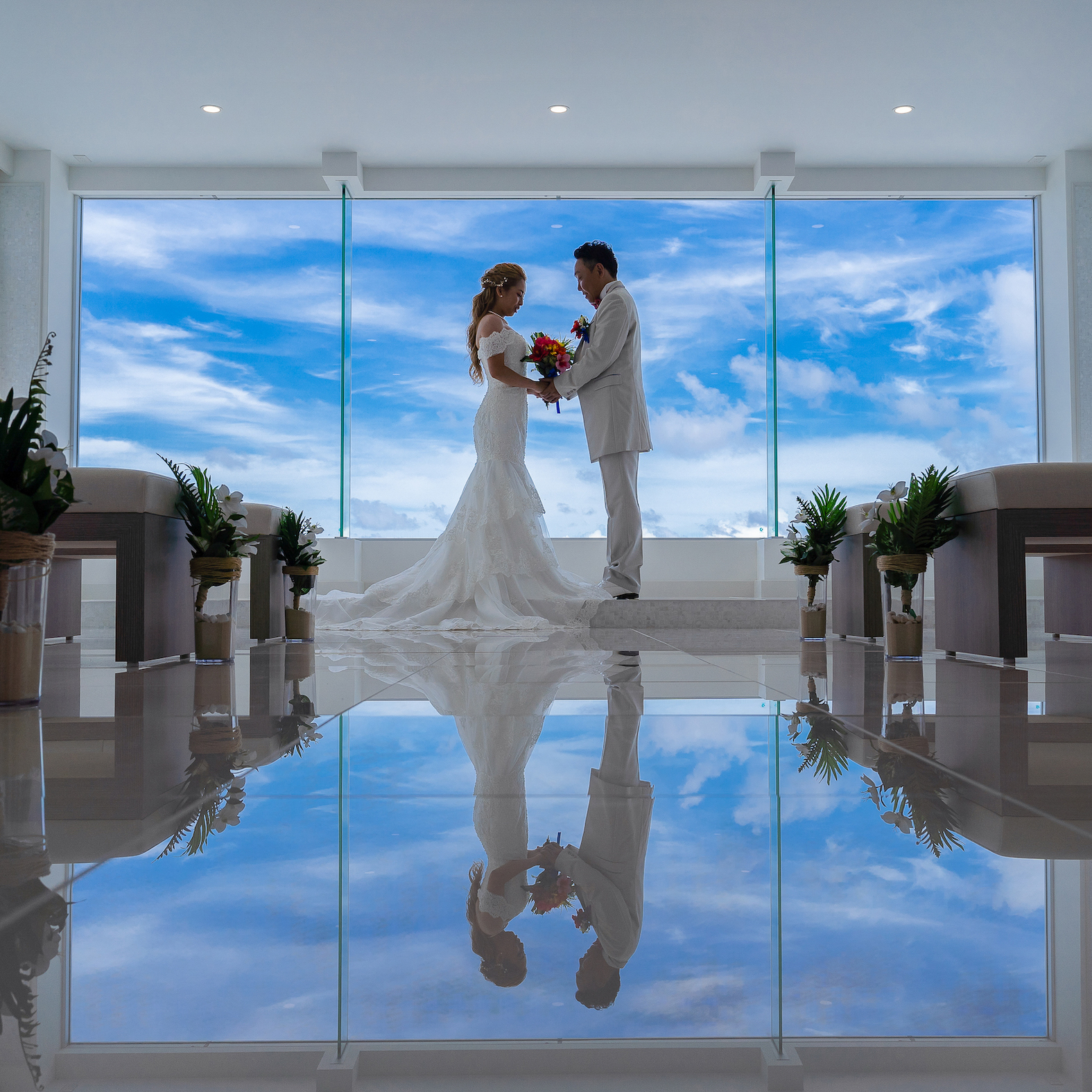  - ウェディングフォト - 宮古島チャペル&天然ビーチフォト（2ロケ）