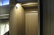 Closet with light