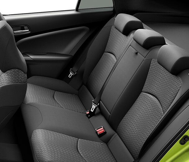 Seats with lumbar support for added comfort on those long drives.